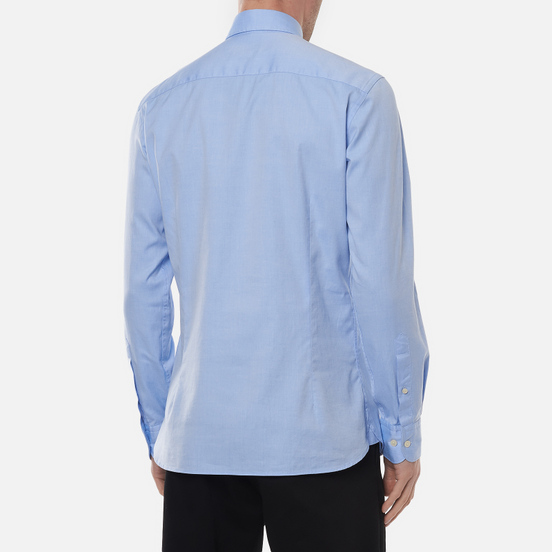 Мужская рубашка Hackett Continuity Washed Oxford Sky