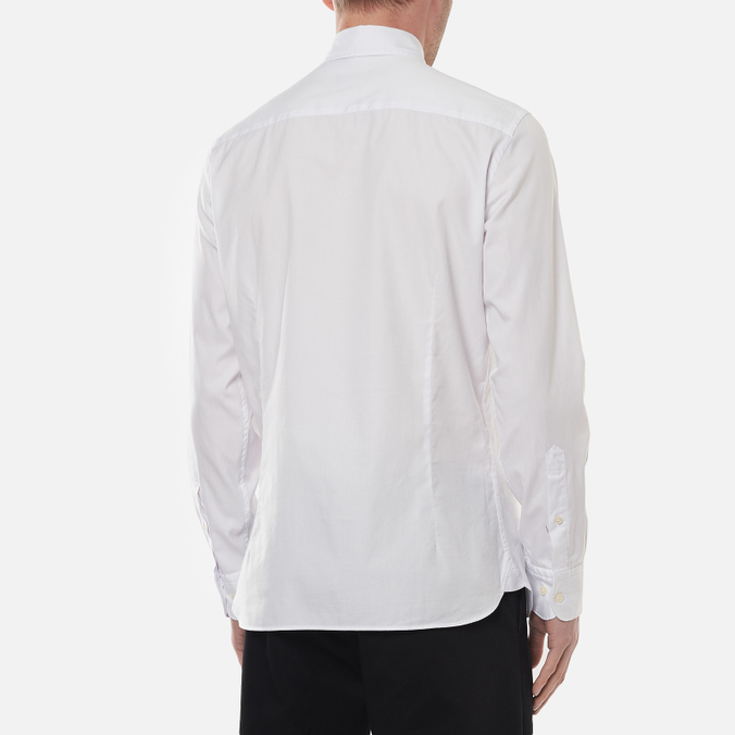 Мужская рубашка Hackett, цвет белый, размер S HM308067-800 Continuity Washed Oxford - фото 4