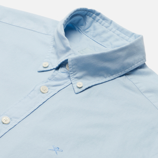 Мужская рубашка Hackett Garment Dye Oxford Chambry Blue