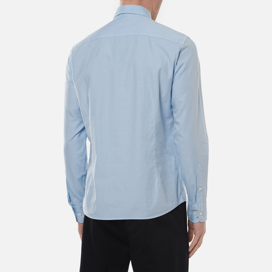 Мужская рубашка Hackett Garment Dye Oxford Chambry Blue