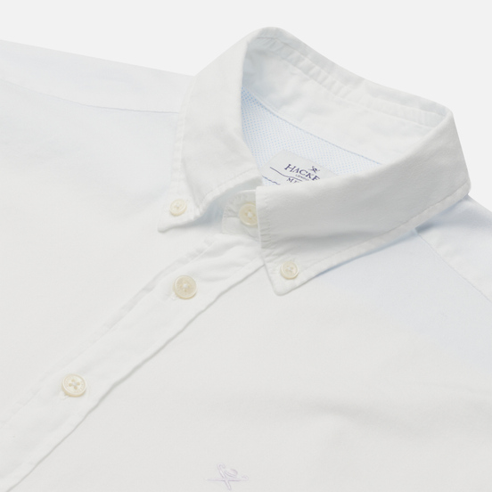 Мужская рубашка Hackett Garment Dye Oxford Optic White