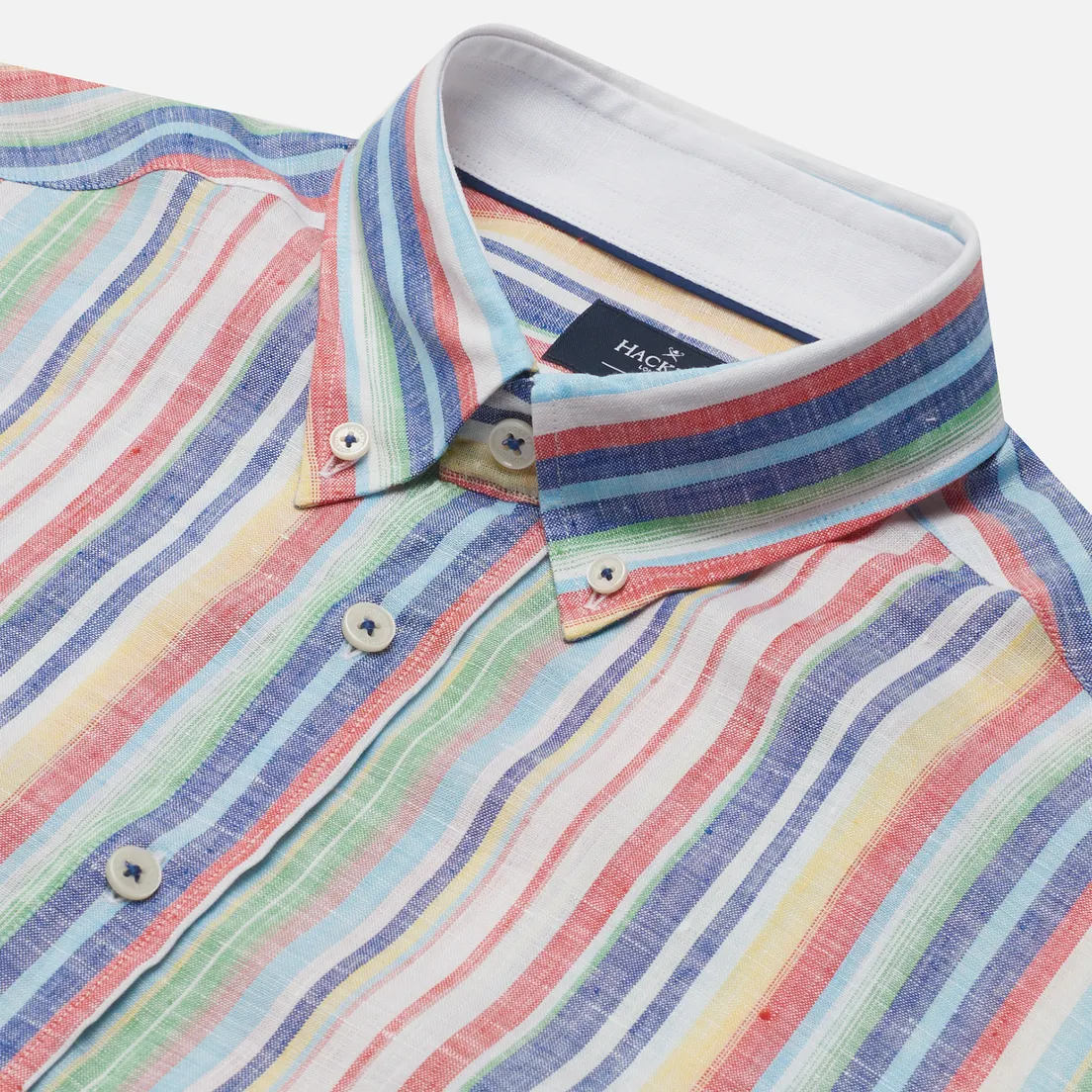 Hackett Мужская рубашка Multi Coloured Stripe Oxford