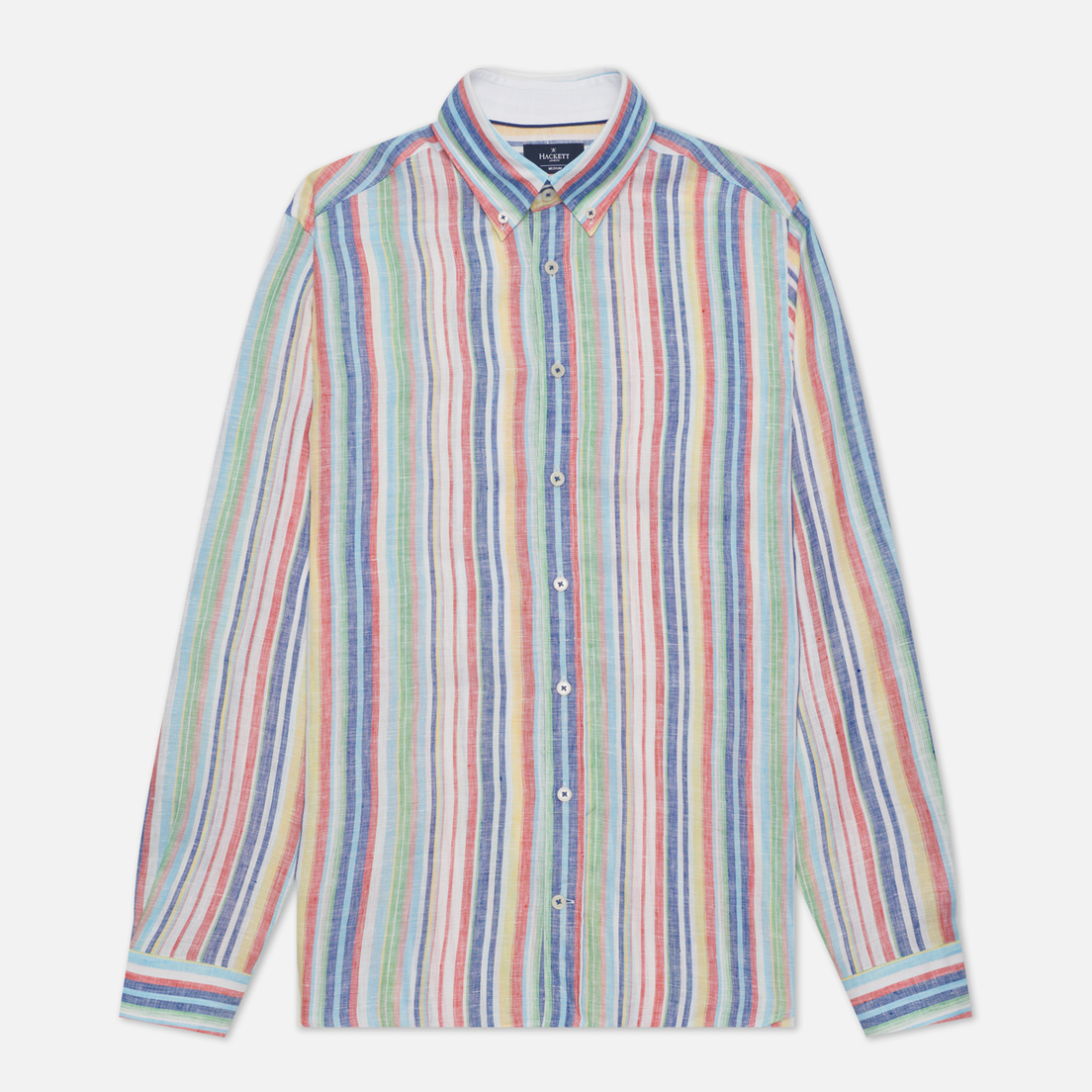 Hackett Мужская рубашка Multi Coloured Stripe Oxford