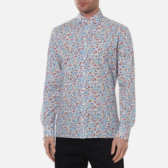 Мужская рубашка Hackett Floral Outline Print White/Multi
