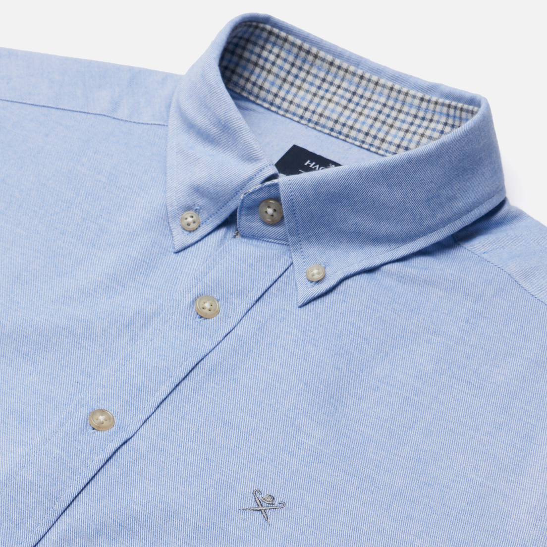 Hackett Мужская рубашка Slim Fit Contrast Detail Flannel