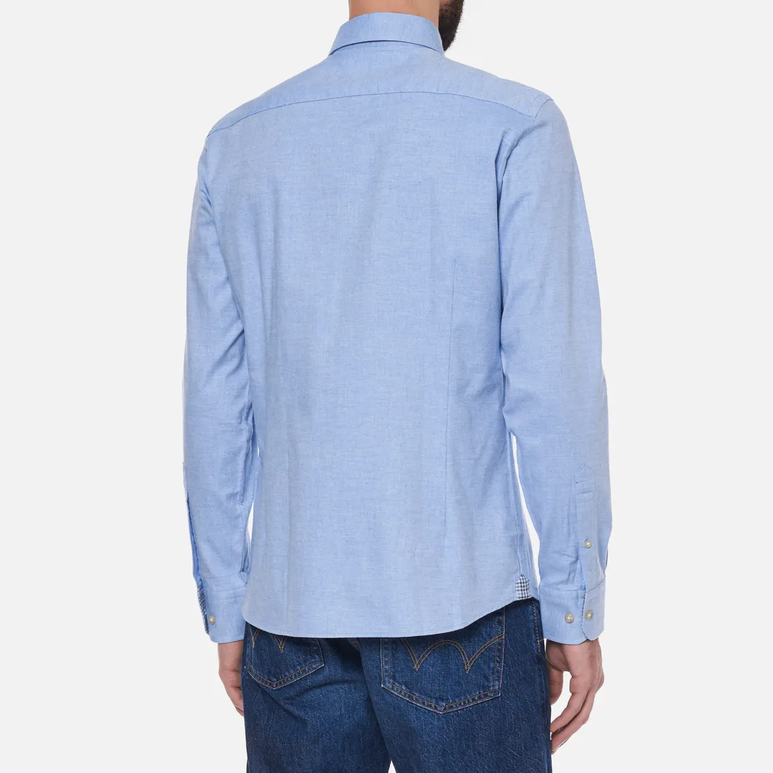 Hackett Мужская рубашка Slim Fit Contrast Detail Flannel