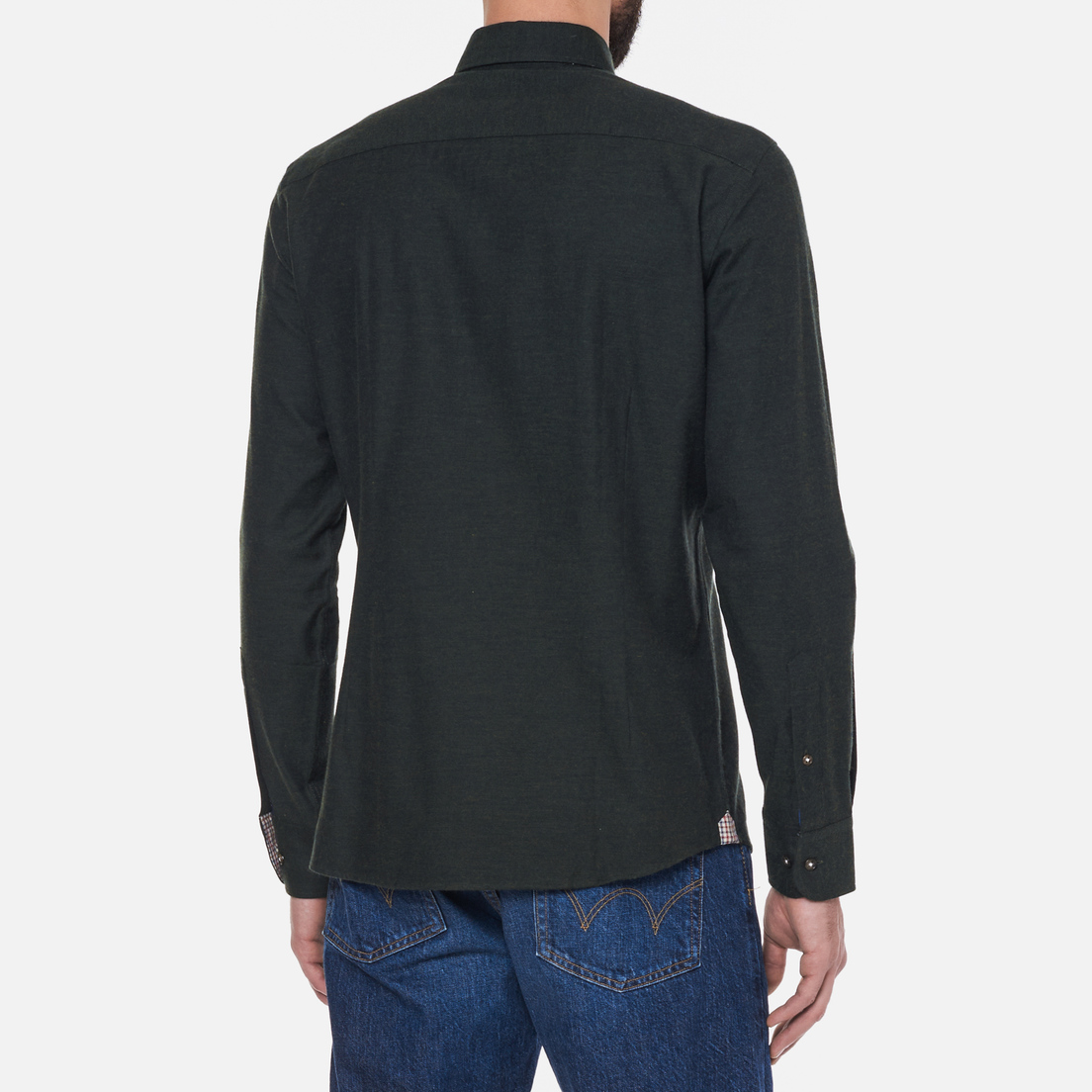 Hackett Мужская рубашка Slim Fit Contrast Detail Flannel