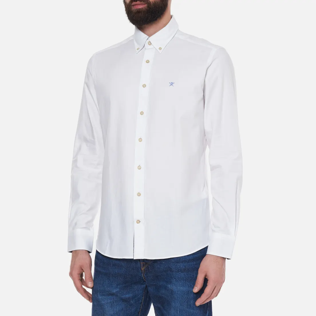 Hackett Мужская рубашка Slim Fit Contrast Detail Flannel