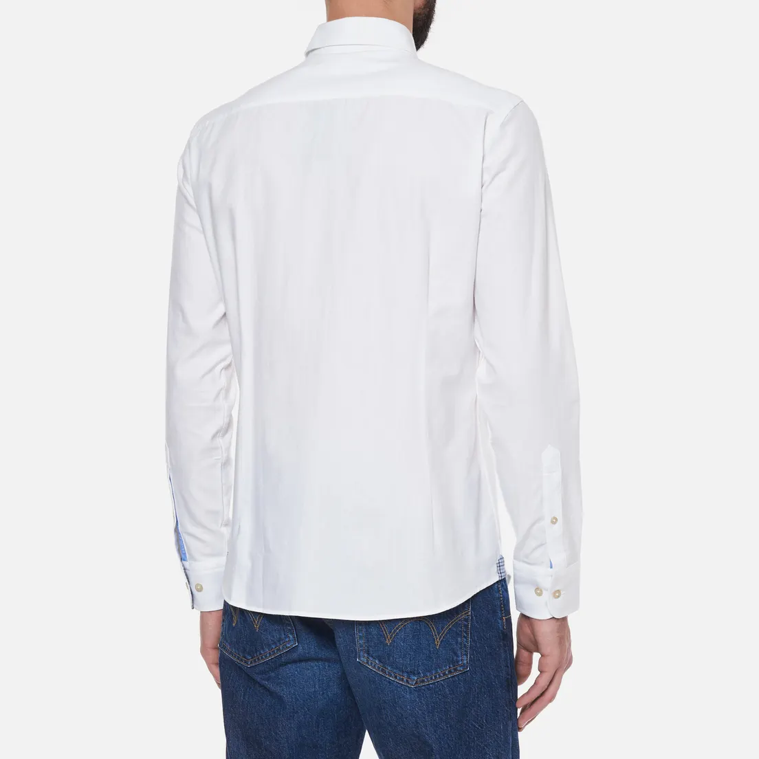 Hackett Мужская рубашка Slim Fit Contrast Detail Flannel