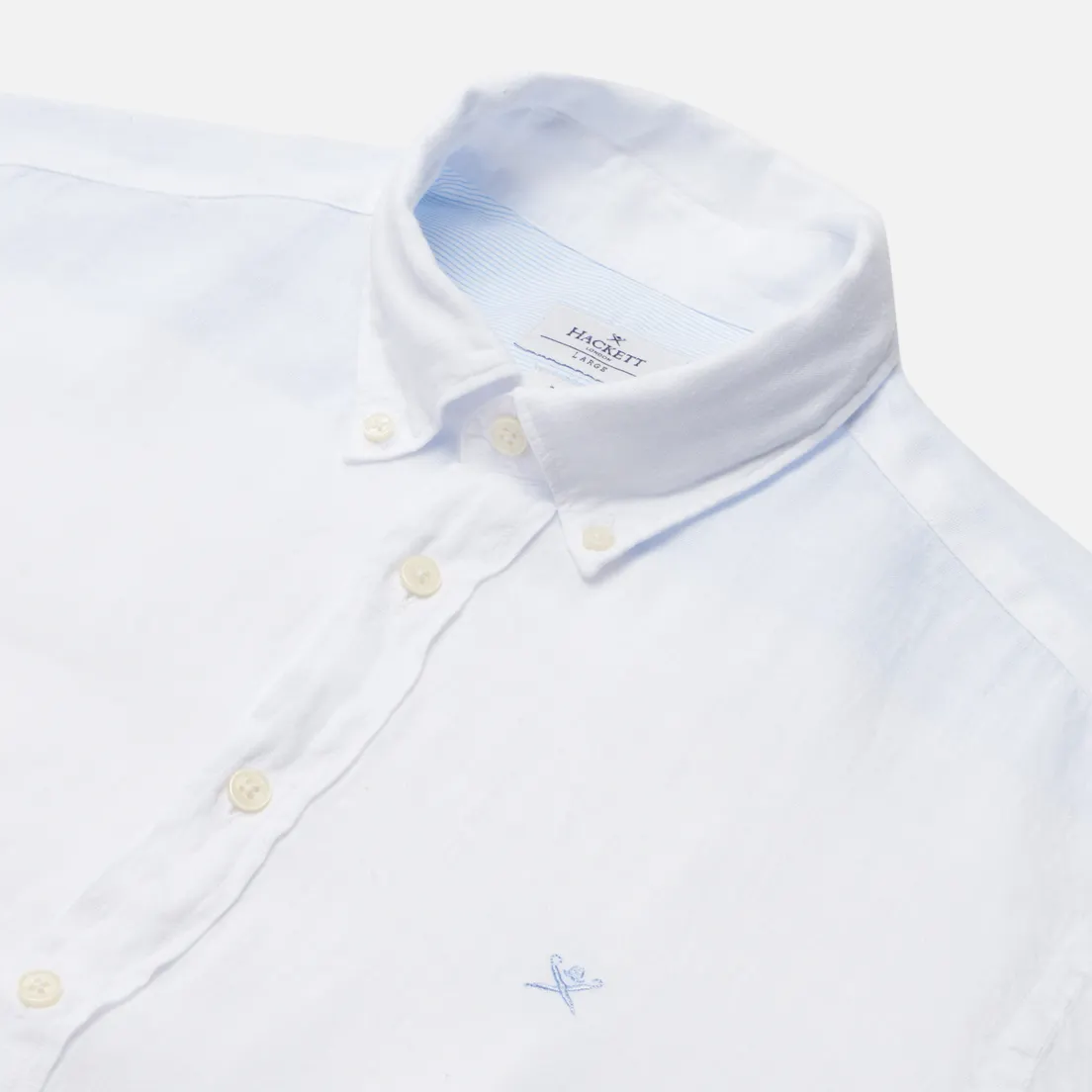 Hackett Мужская рубашка Garment Dyed Linen