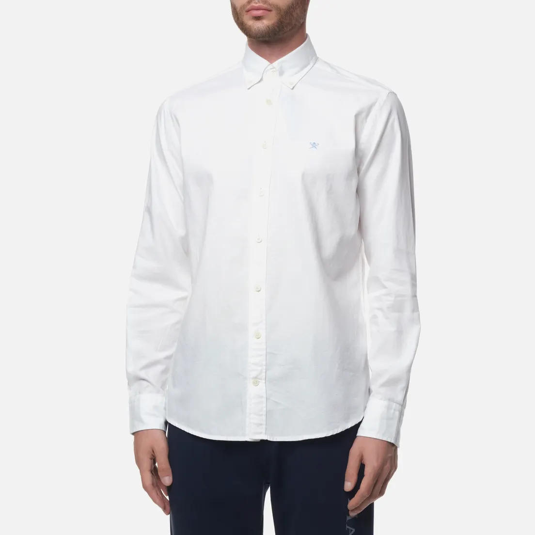Hackett Мужская рубашка Garment Dyed Cotton Oxford
