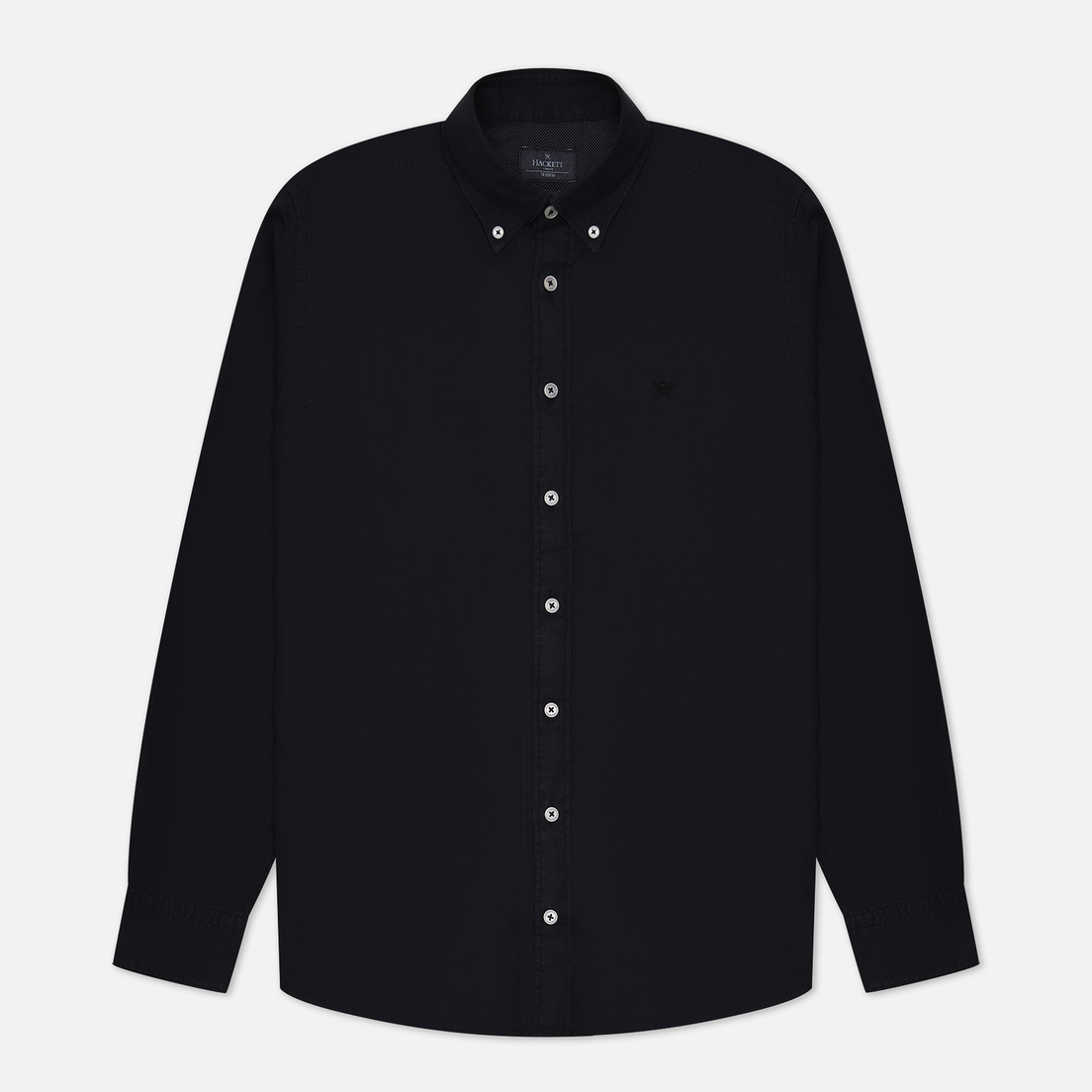 Hackett Мужская рубашка Embroidered Logo Garment Dyed Oxford