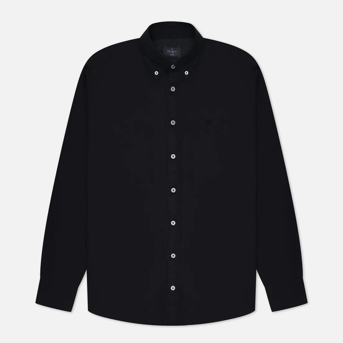 Hackett Мужская рубашка Embroidered Logo Garment Dyed Oxford