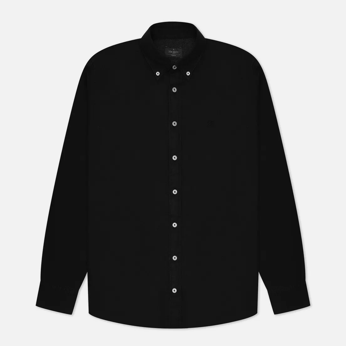 Hackett Мужская рубашка Embroidered Logo Garment Dyed Oxford