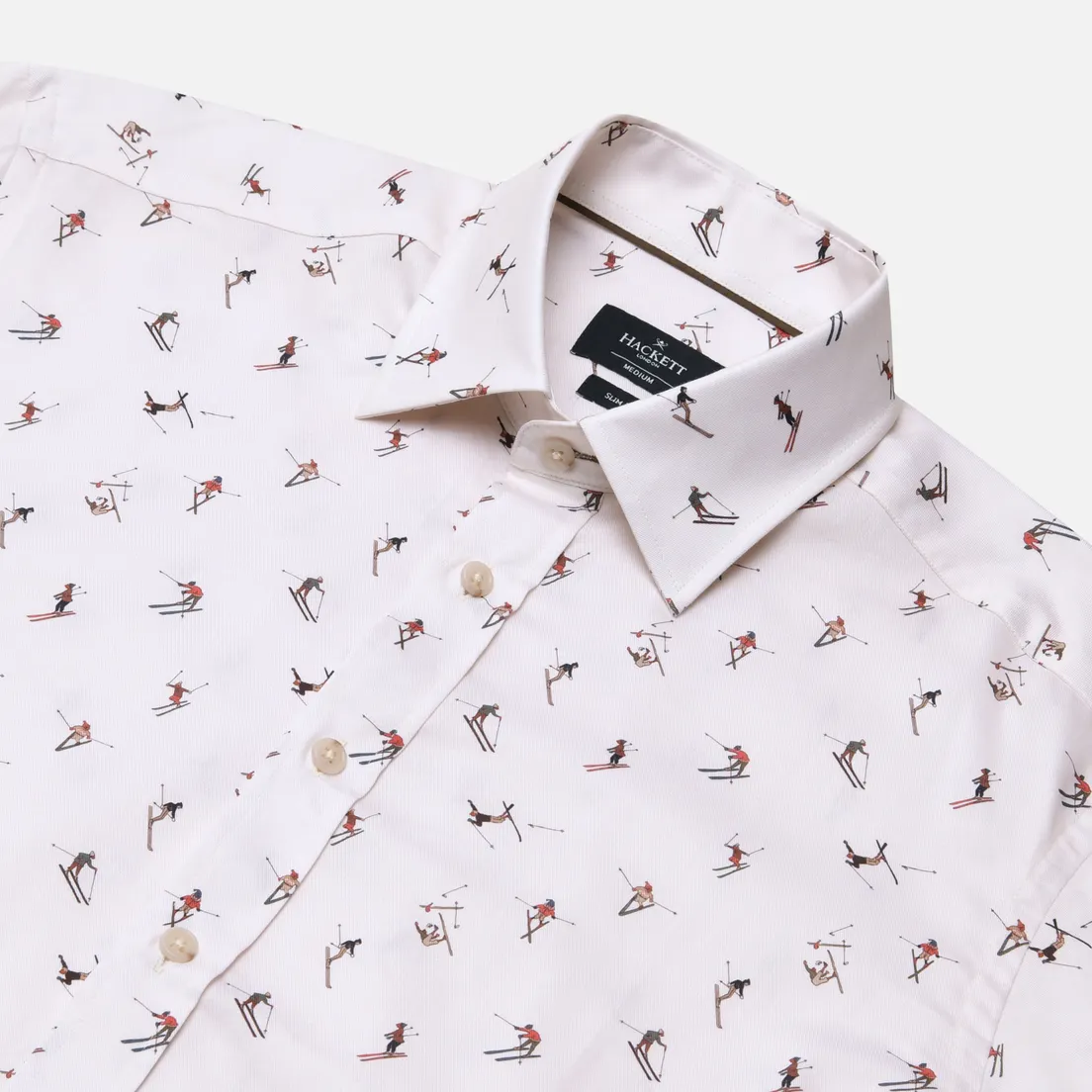 Hackett Мужская рубашка All Over Print Ski Jump