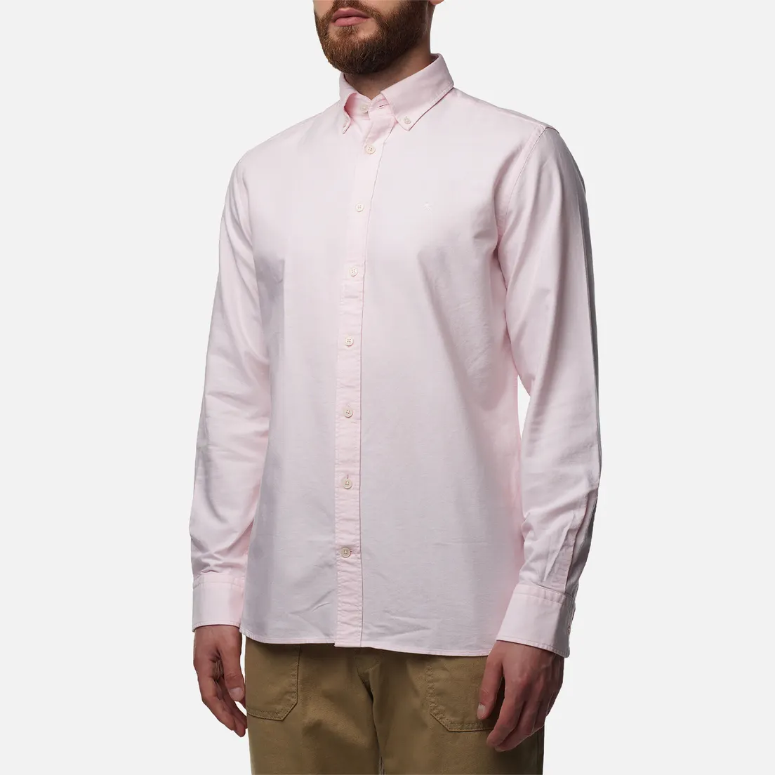 Hackett Мужская рубашка Washed Oxford Slim Fit