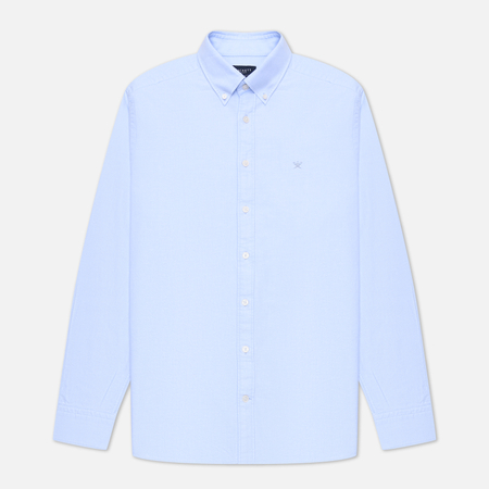 Мужская рубашка Hackett Washed Oxford Slim Fit, цвет голубой, размер L