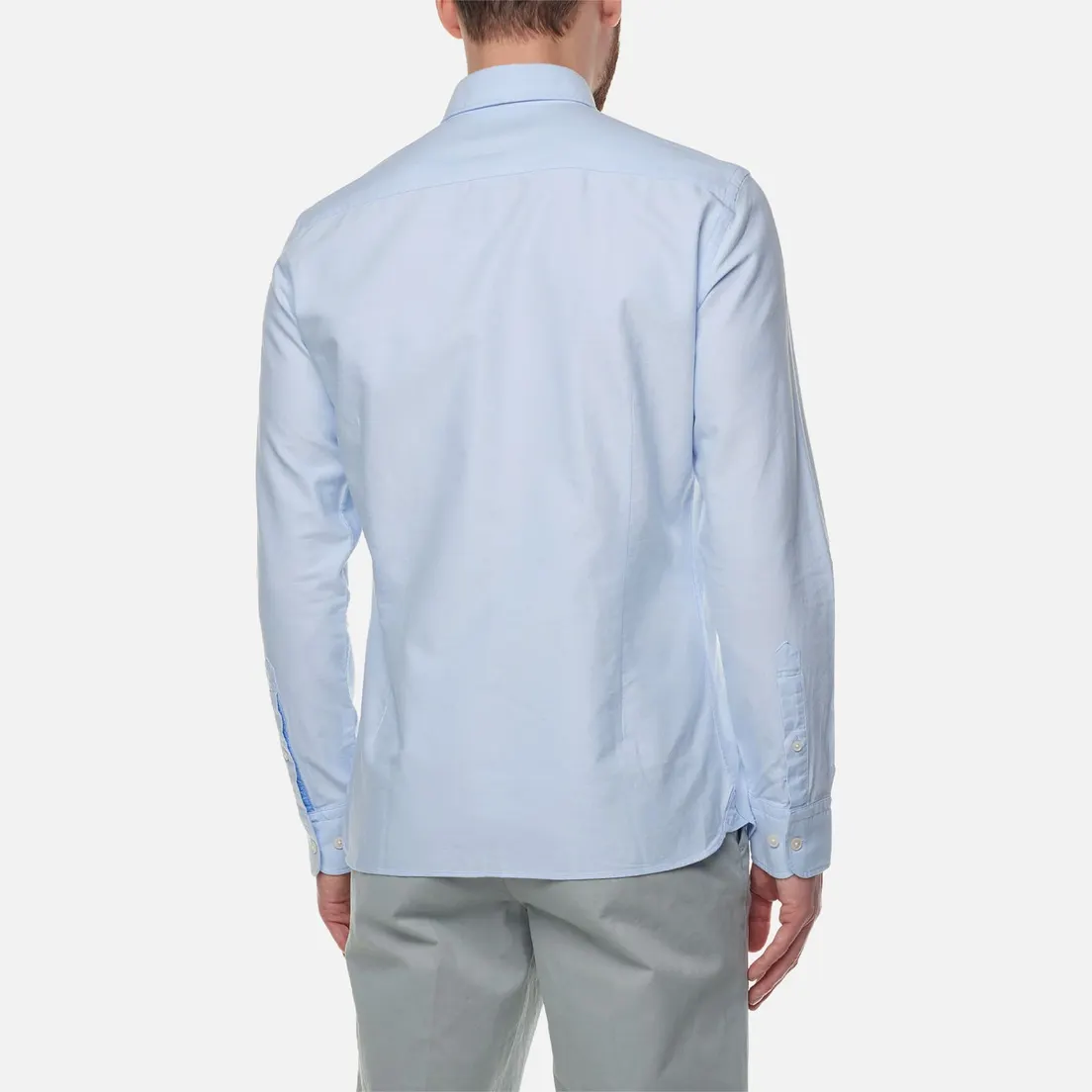 Hackett Мужская рубашка Washed Oxford Slim Fit