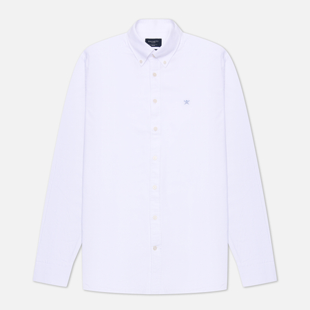 Мужская рубашка Hackett Washed Oxford Slim Fit, цвет белый, размер XL