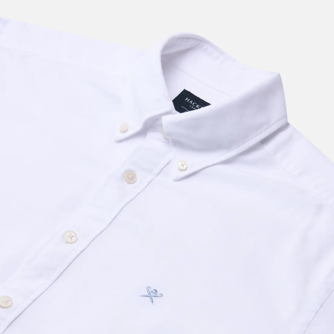 Hackett Мужская рубашка Washed Oxford Slim Fit