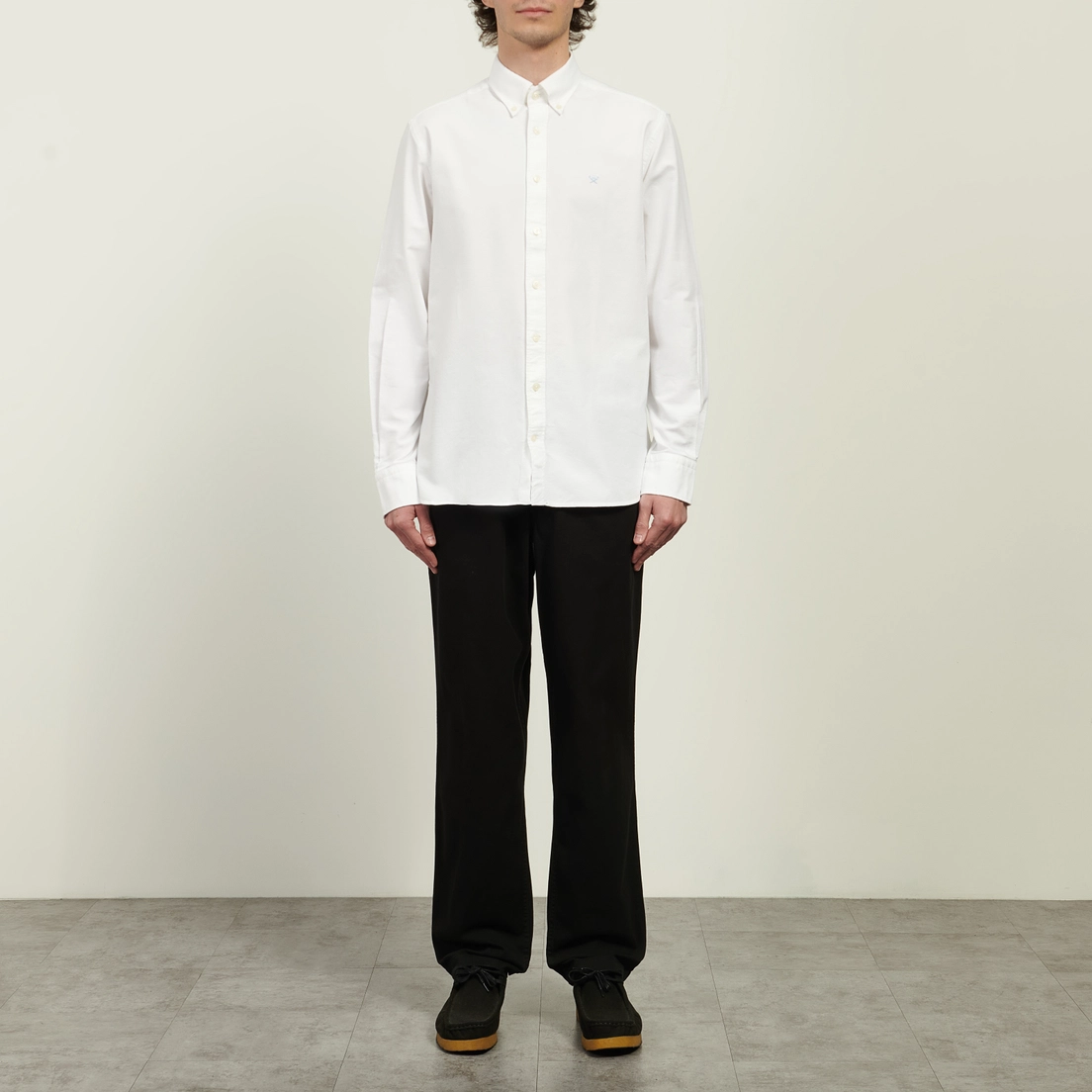 Hackett Мужская рубашка Washed Oxford Slim Fit