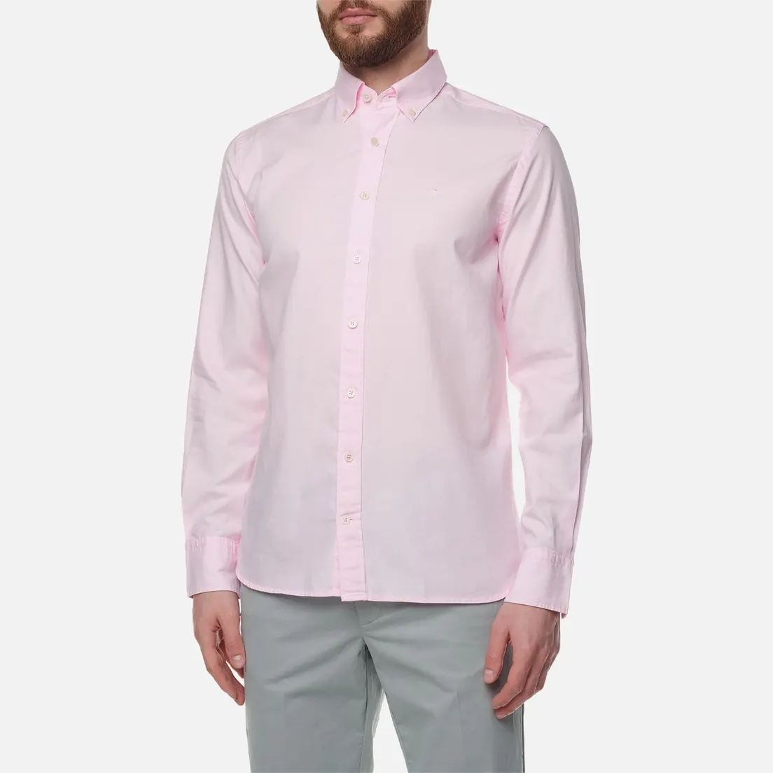 Hackett Мужская рубашка Garment Dyed Oxford Slim Fit