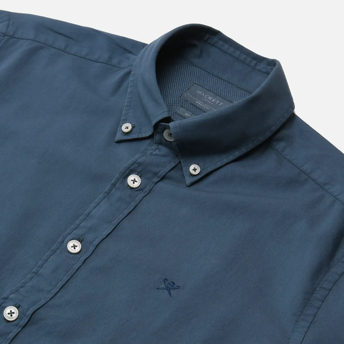 Hackett Мужская рубашка Garment Dyed Oxford Slim Fit