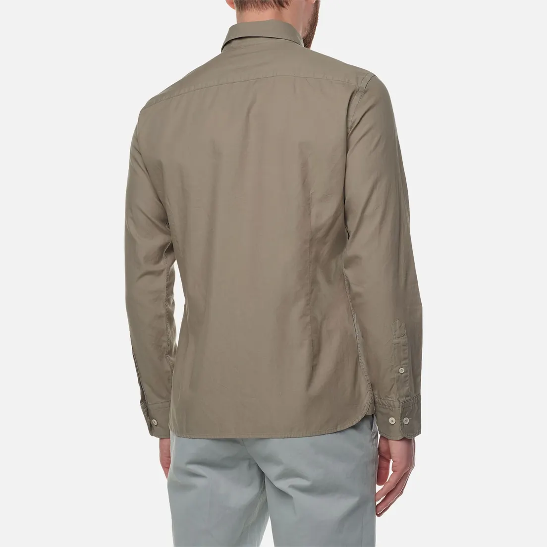 Hackett Мужская рубашка Garment Dyed Oxford Slim Fit