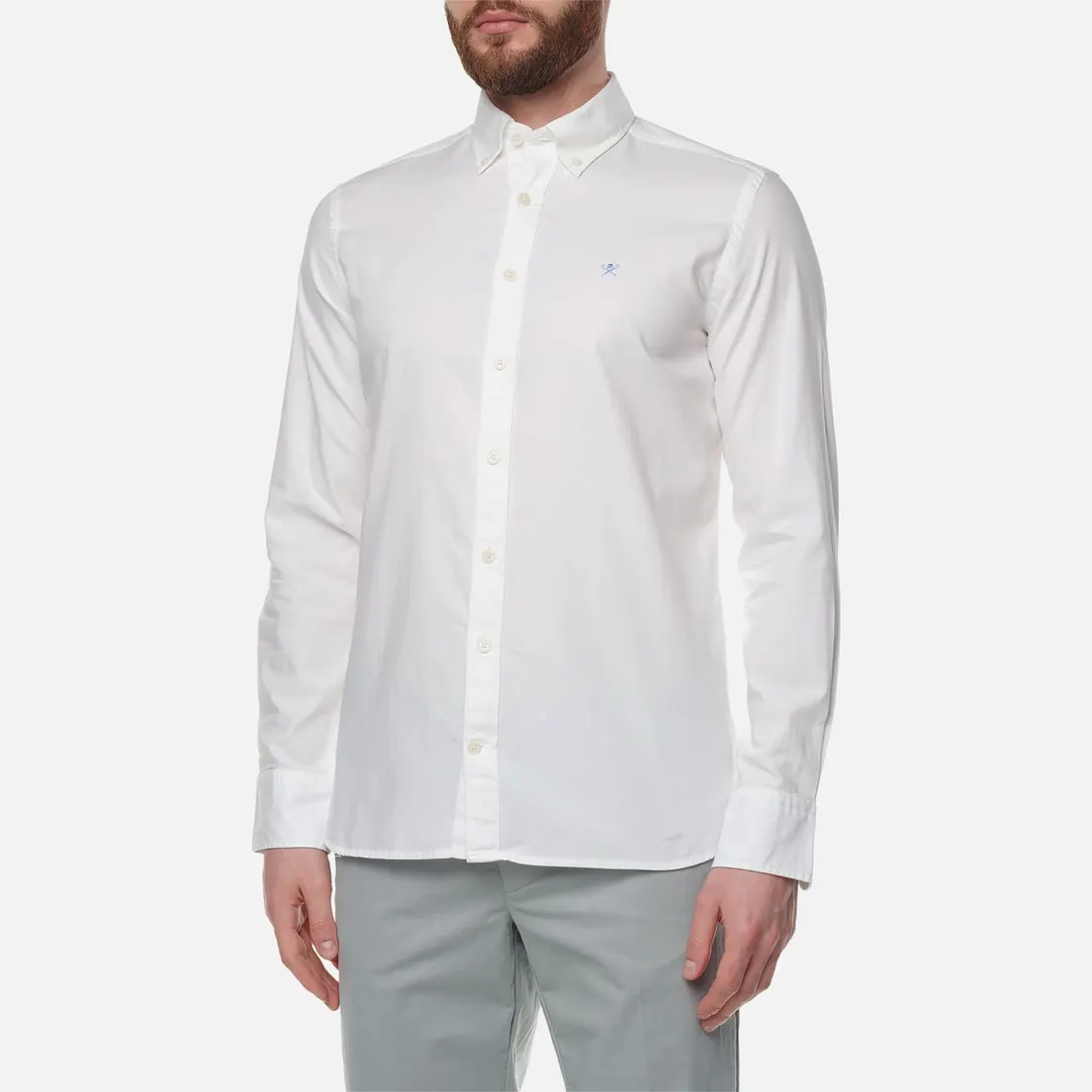 Hackett Мужская рубашка Garment Dyed Oxford Slim Fit