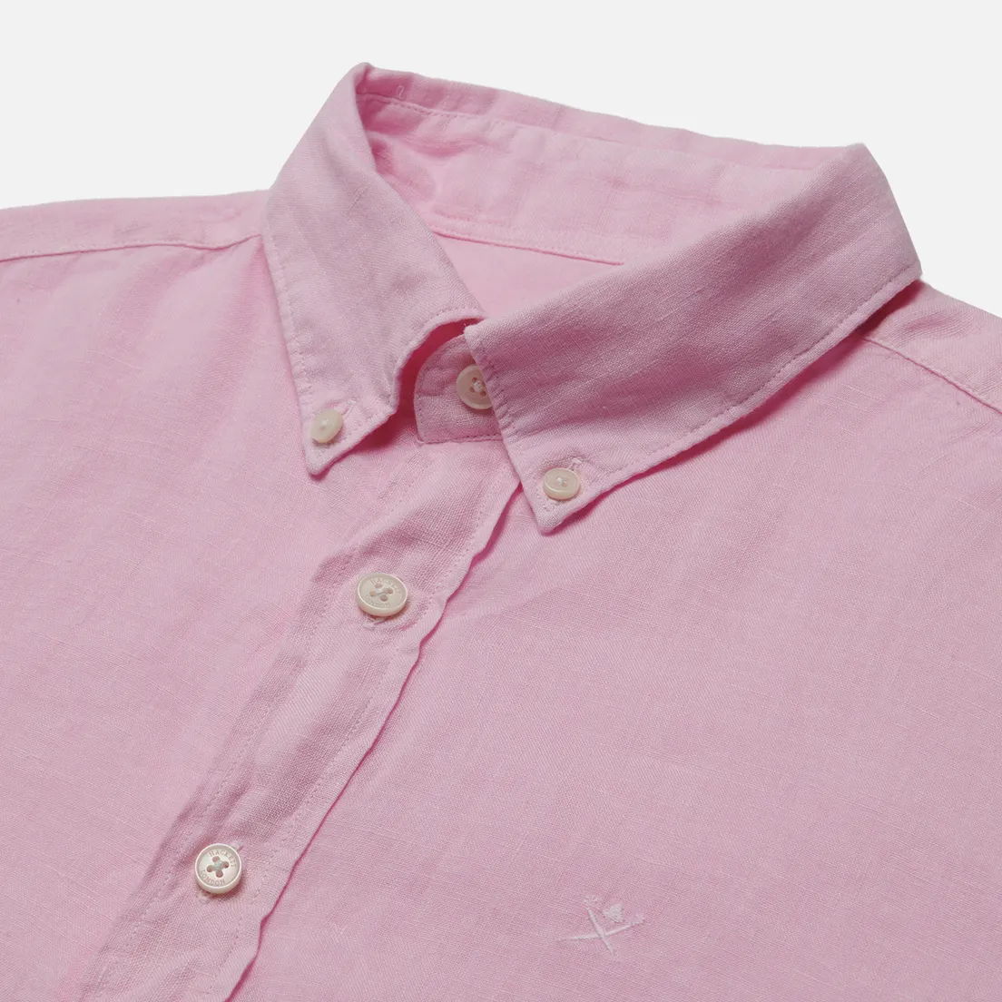 Hackett Мужская рубашка Garment Dyed Linen B Slim Fit