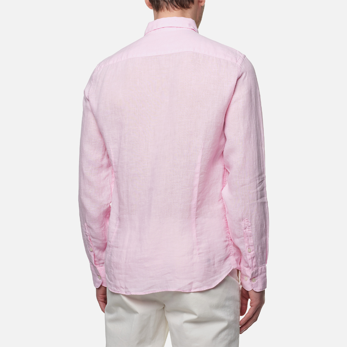 Hackett Мужская рубашка Garment Dyed Linen B Slim Fit