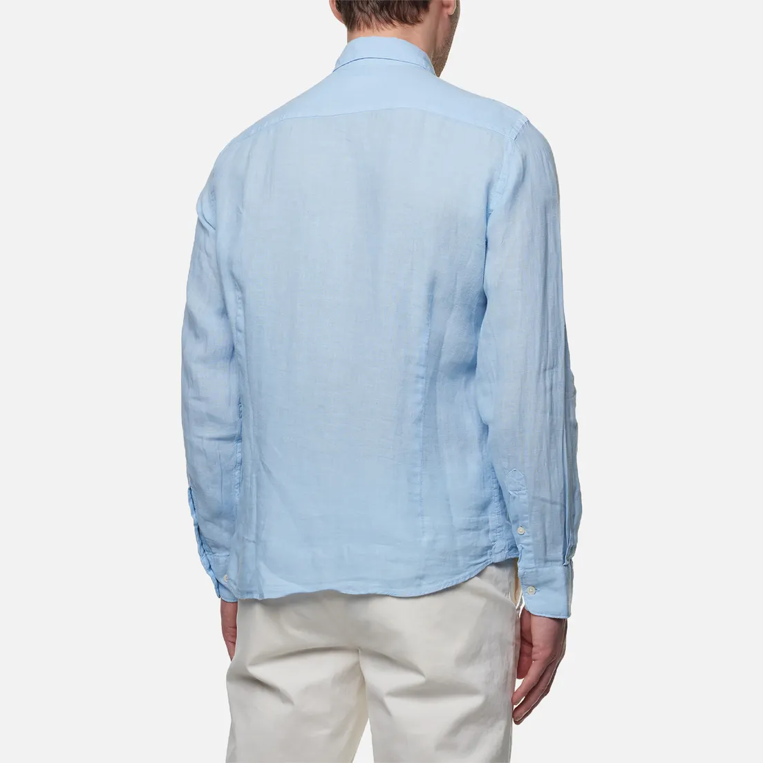 Hackett Мужская рубашка Garment Dyed Linen B Slim Fit