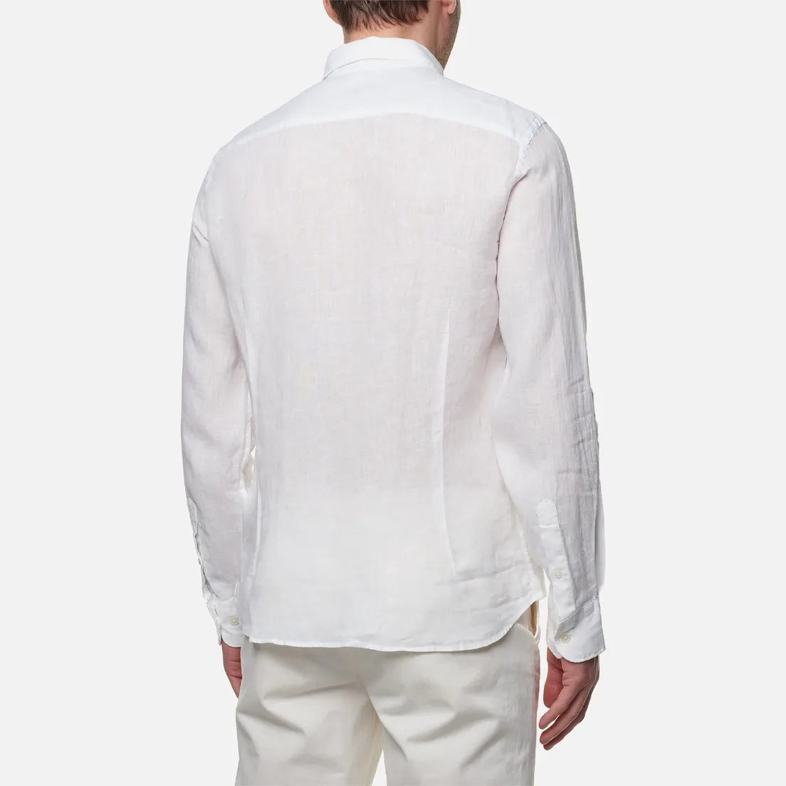 Hackett Мужская рубашка Garment Dyed Linen B Slim Fit