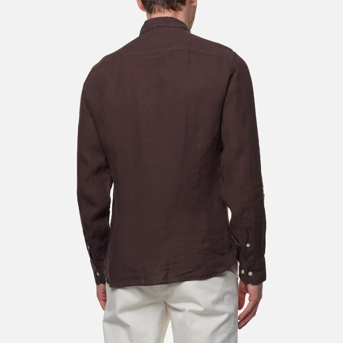 Hackett Мужская рубашка Garment Dyed Linen B Slim Fit