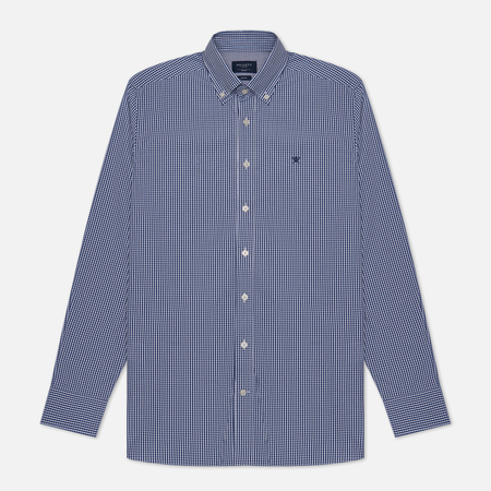 фото Мужская рубашка hackett essential gingham, цвет синий, размер s