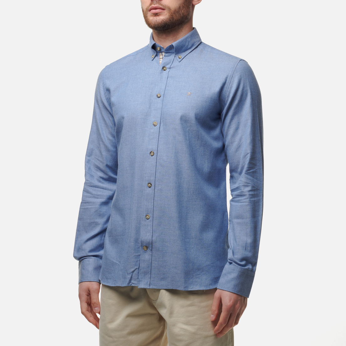 Hackett Мужская рубашка Flannel Multi Trim
