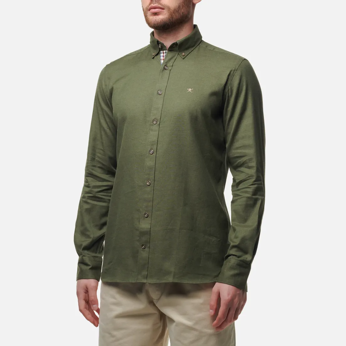 Hackett Мужская рубашка Flannel Multi Trim