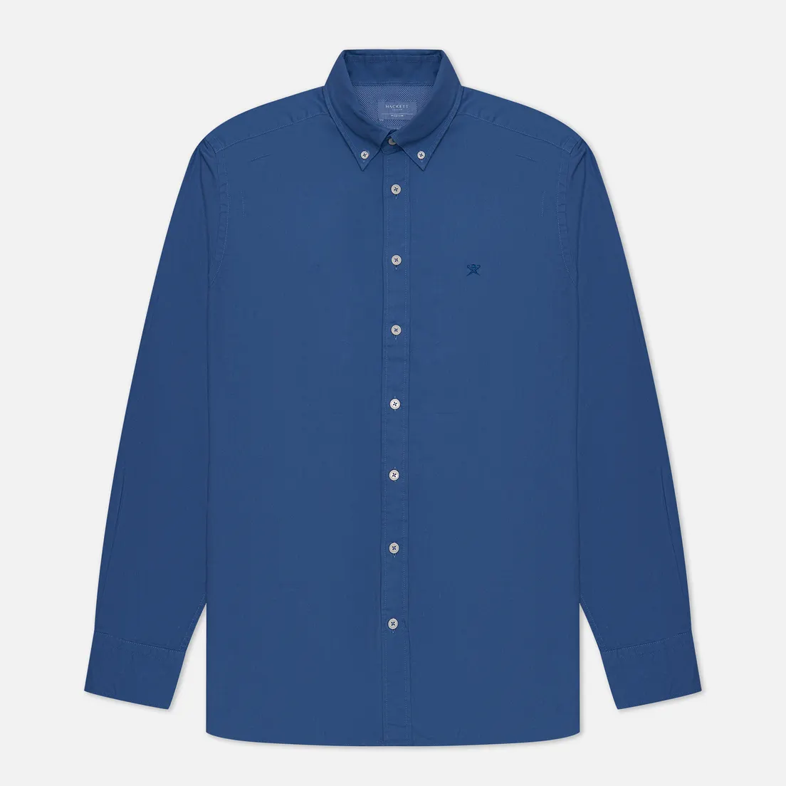 Hackett Мужская рубашка Garment Dyed Oxford Slim Fit Logo