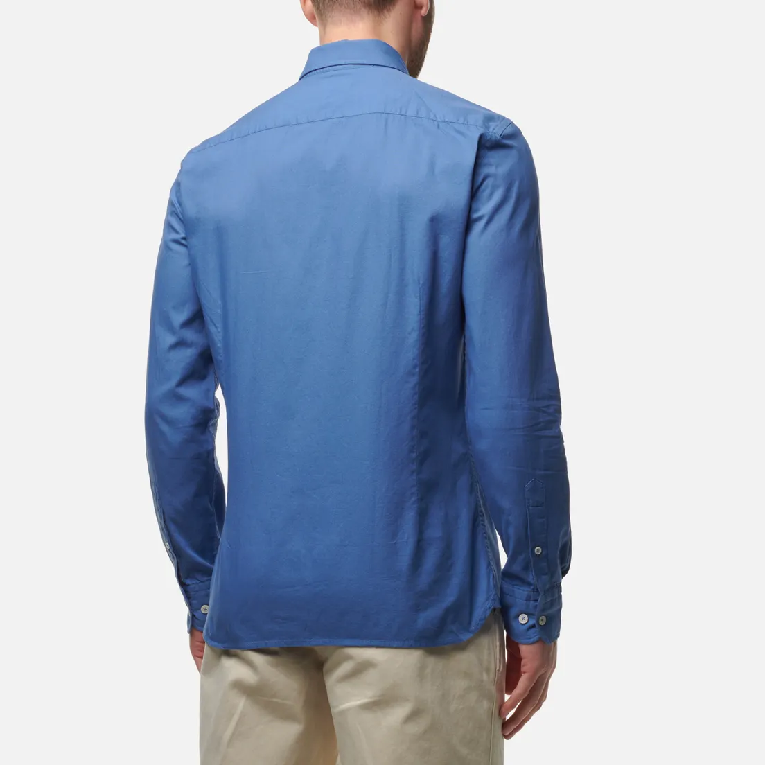 Hackett Мужская рубашка Garment Dyed Oxford Slim Fit Logo