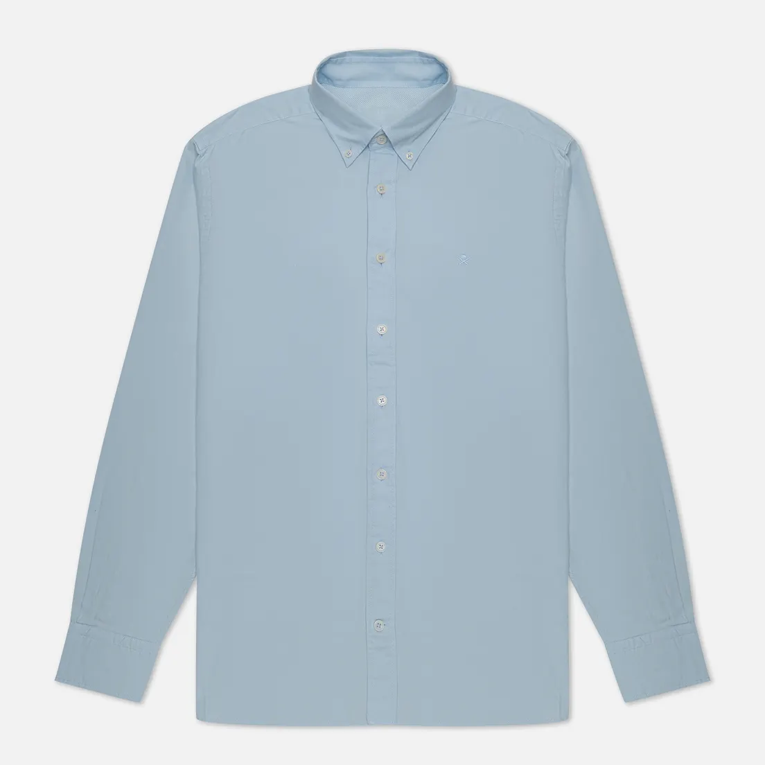 Hackett Мужская рубашка Garment Dyed Oxford Slim Fit Logo