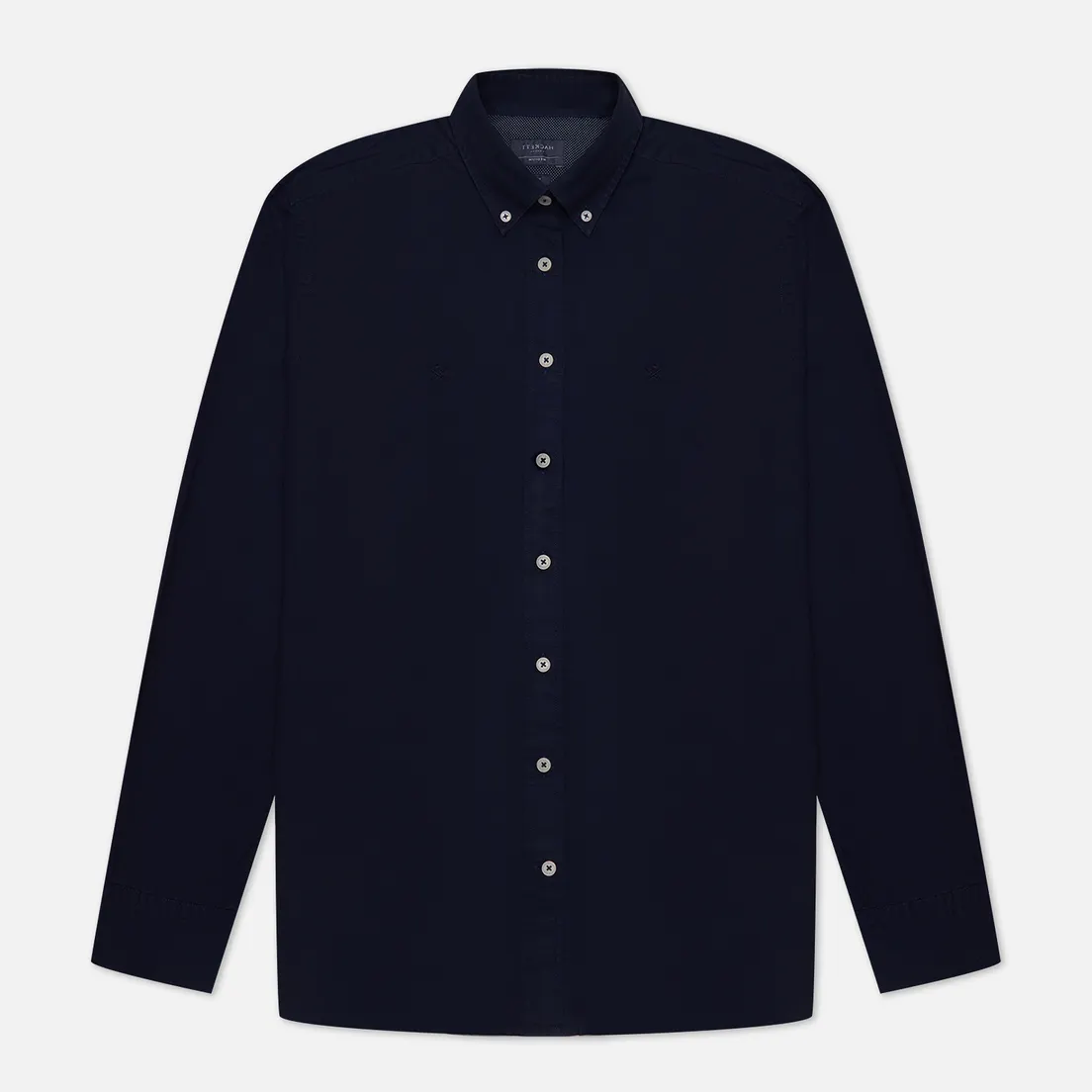 Hackett Мужская рубашка Garment Dyed Oxford Slim Fit Logo