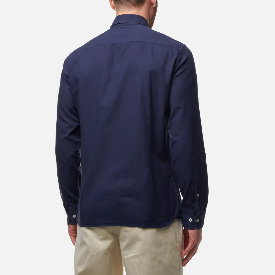 Hackett Мужская рубашка Garment Dyed Oxford Slim Fit Logo