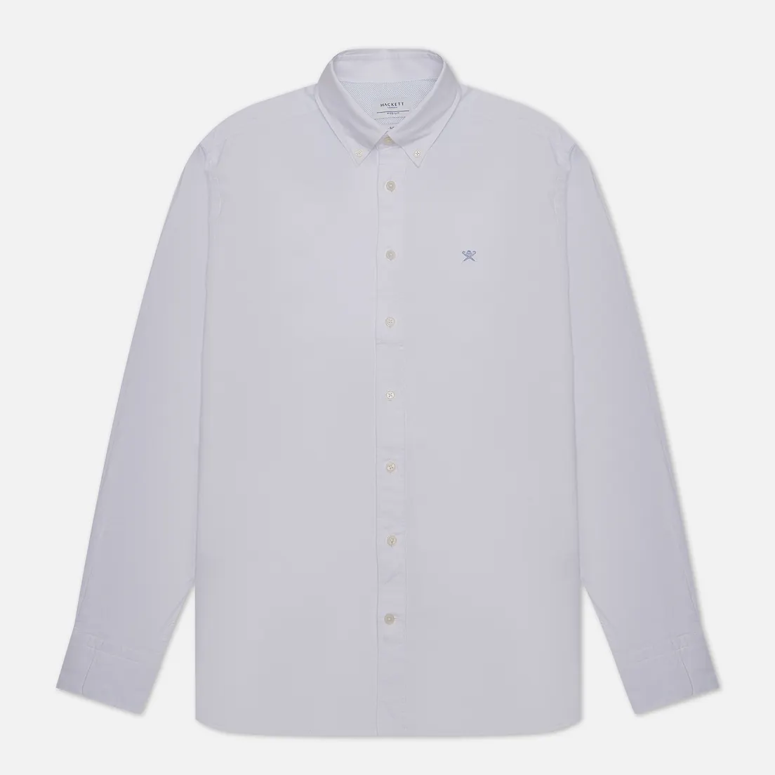 Hackett Мужская рубашка Garment Dyed Oxford Slim Fit Logo