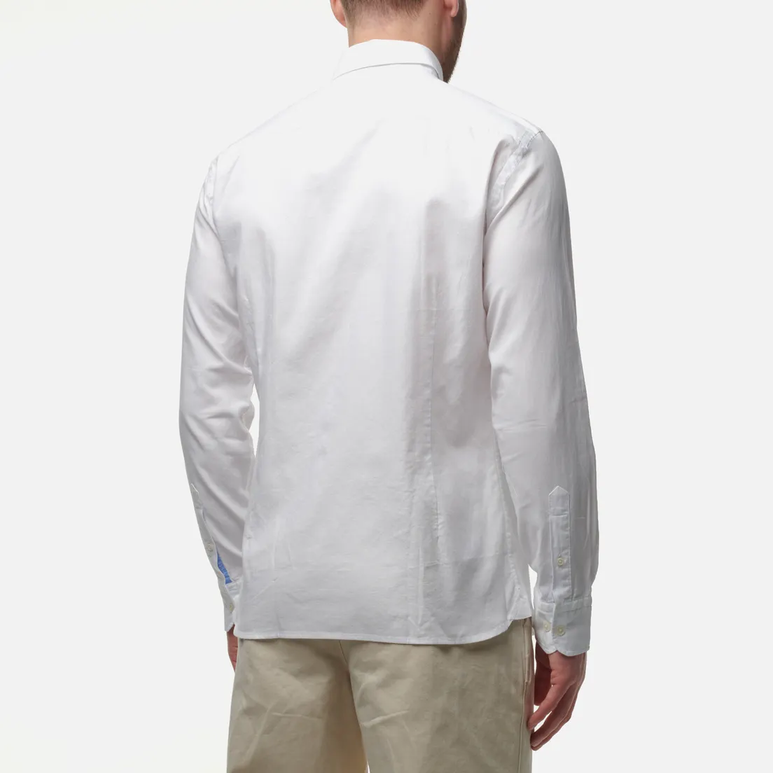 Hackett Мужская рубашка Garment Dyed Oxford Slim Fit Logo