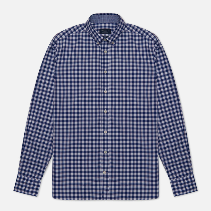 Мужская рубашка Hackett Large Fine Gingham, цвет синий