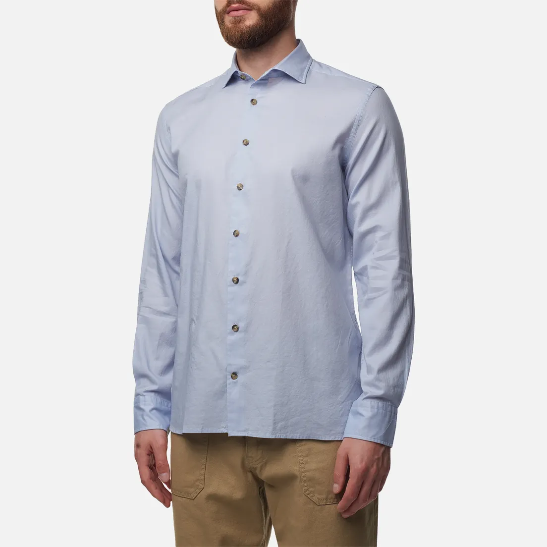 Hackett Мужская рубашка Piece Dyed Soft Twill