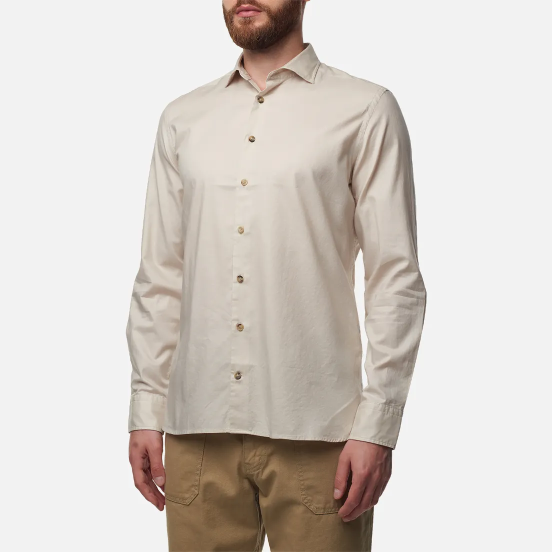 Hackett Мужская рубашка Piece Dyed Soft Twill