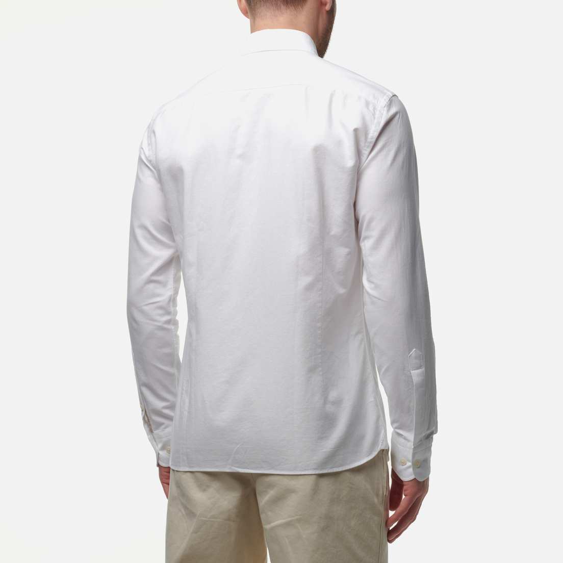 Hackett Мужская рубашка White Oxford Engineered Stripe