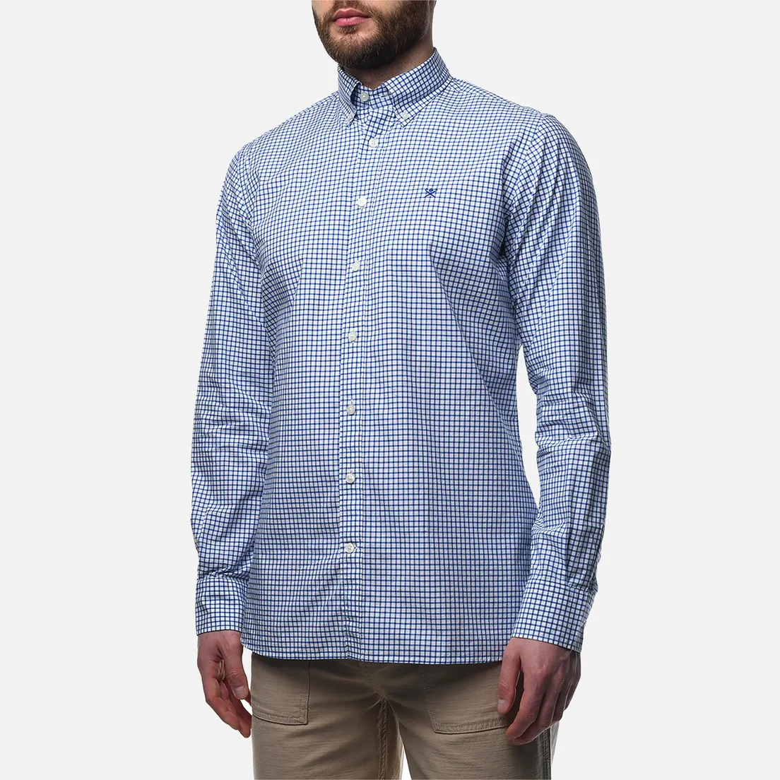 Hackett Мужская рубашка Essential Poplin Check