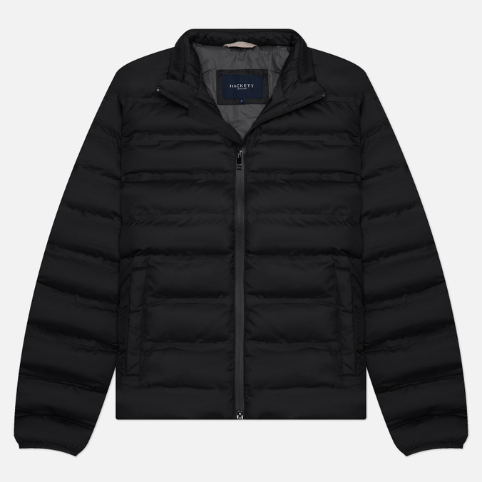 Мужской пуховик Hackett Light Weight Moto, цвет чёрный